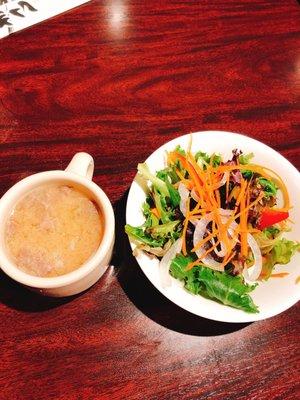 Soup and salad