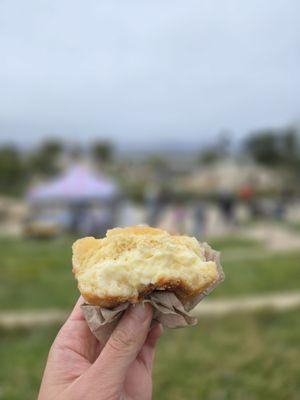 Donut Petit's Creme Brulee donut is absolutely one of the best donuts I've ever had. Their stand is at the Presidio Park.