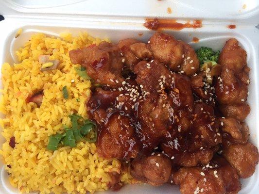 Medium sesame chicken