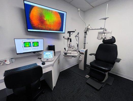 Our exam rooms where we show you what the newest technology can do.