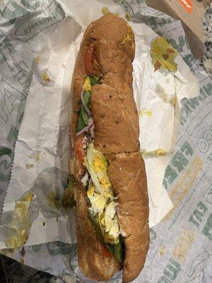 Chicken sub missing an amble amount of the main ingredient. What used to be a $5 foot long is now $10 and not worth $3.