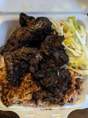 Jerk pork entree