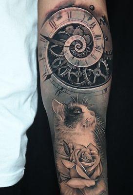 Half sleeve tattoo