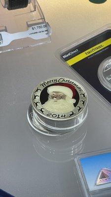 Some of their silver rounds (one troy ounce) even had Santa Claus on them!