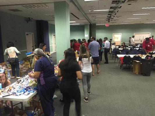 Making care packs for first responders after the Pulse shooting - June 2016