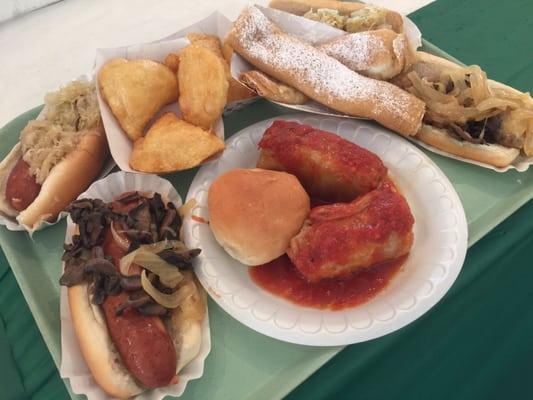 A smorgasbord of the best stuff the Polish vendor had at the 2015 Sausage Fest!