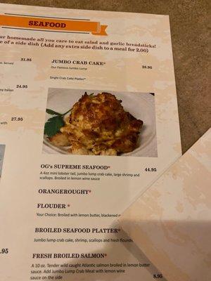 Thank You for the gluten-free crab cakes.