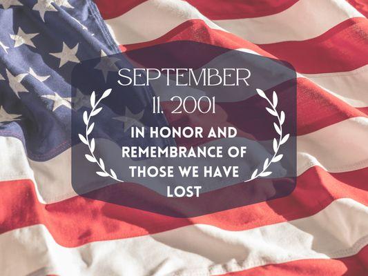 Today, we honor the memory of those lost on 9/11 and the resilience that emerged from tragedy...