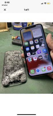 iPhone screen repair !! Free screen protector