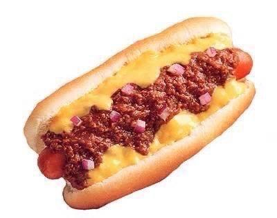 Chili cheese dog