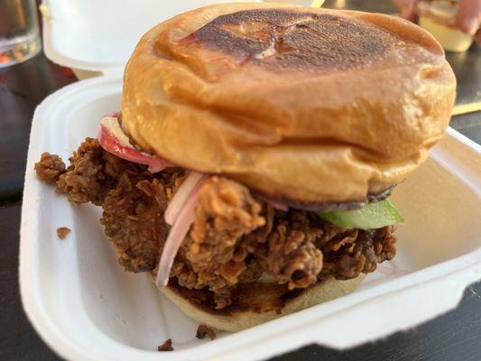 Fried chicken sandwich