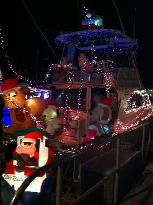 "Discretion" in the Schooner Wharf Lighted Boat Parade 2012