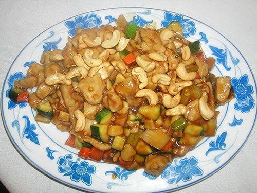 A large Cashew Chicken comes with Steamed Rice too.