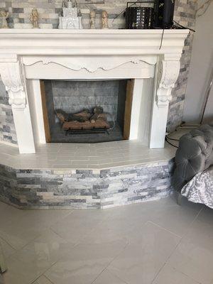 Fire place installation