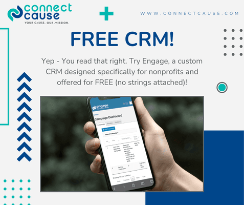 Connect Cause created a custom CRM, designed specifically for nonprofits, and is offering it free to ALL nonprofit organizations.