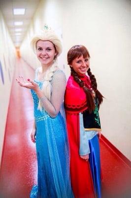 Look for Elsa and Anna at big events! Halloween Bash, Christmas party, summer bash, etc.