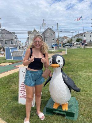 Me and my new friend Penny the Penguin !