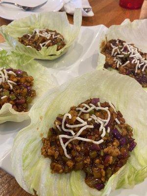 Chicken lettuce wrap