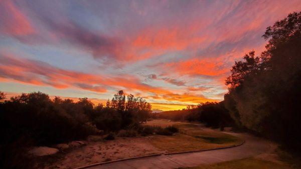 Sunrise on 18