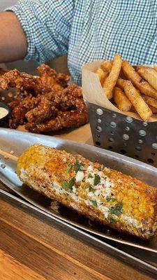 Honey-Chipotle Chicken Crispers w/ $1 upgrade to street corn.