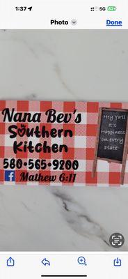 Nana Bevs Southern Kitchen