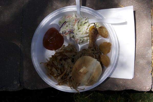 Wonderful plate of food from The Chuck Wagon Catering.