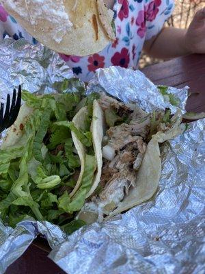 Asada Tacos and carnitas Tacos