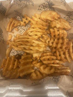 This is $10 worth of fries apparently.