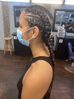 Beautiful braids! Done fast too and gentle