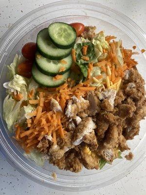 Buddy's chicken tender salad without onions