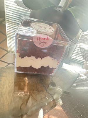 Red velvet cake cube