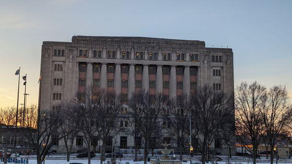 Courthouse from the parking garage after jury duty