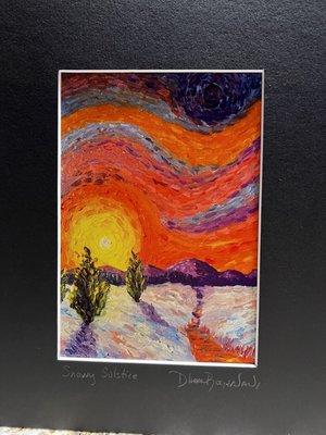 Snowy Solstice by Kirk Buchanan.  I just love how he sees skies.