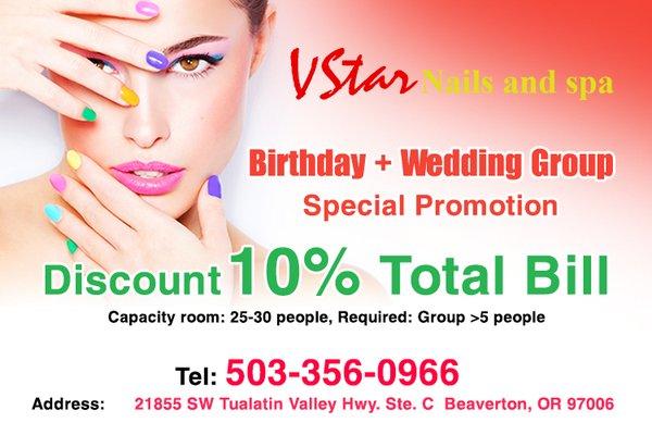 Special from Vstar Nails and spa