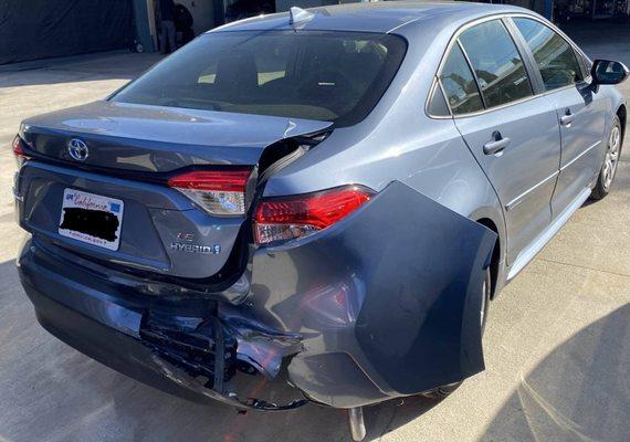 2023 Toyota Corolla before repair