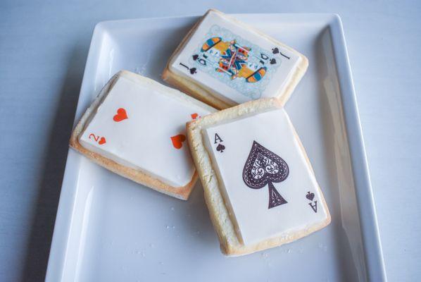 *custom order* or preorder - playing cards sugar cookies