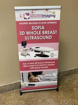 This is a "WHOLE" new way to see DENSE breast tissue. (Ask Assured Imaging or your doctor about it.)