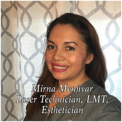 Mirna Menjivar operates our many laser treatments, offers facials, hot stone, deep tissue and bamboo massage *you have to try this*