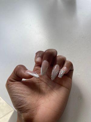 Acrylic nails I got on Friday