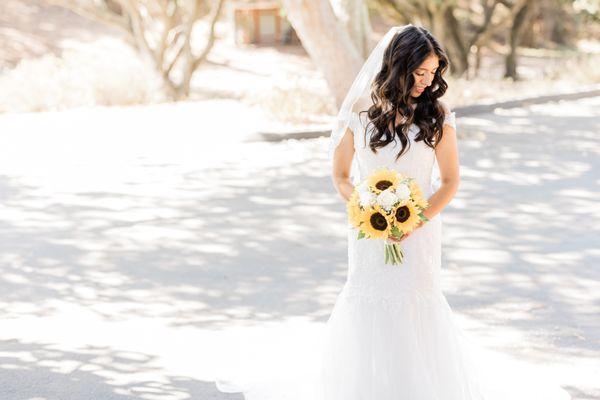 Bridal Wedding Portrait in Monterey, CA