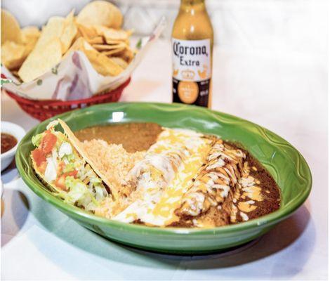 Sampler (Enchilada, Tamale, & Taco)