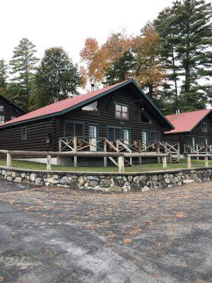 Our cabin. The middle portion was ours and slept five comfortably