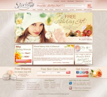 Sterling Minerals - Cosmetics Website Bigcommerce Design