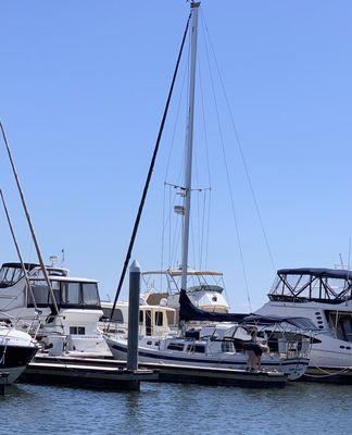 Moon Shadow at dock