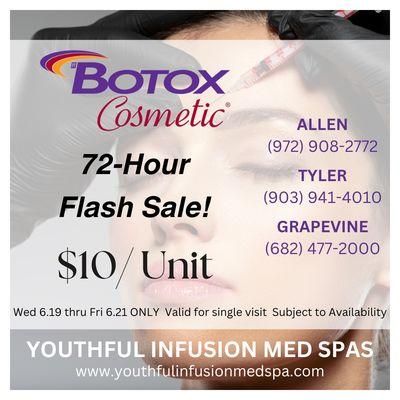 BOTOX 72-hour Flash Sale!