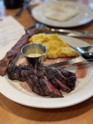 Steak and eggs