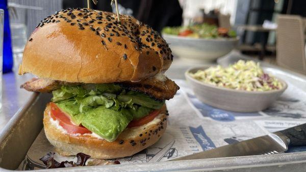 Salmon Avocado Burger