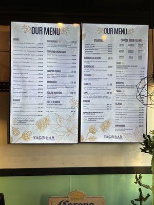 Current Menu