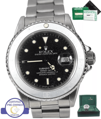 Rolex 186000 Faded Ghost Bezel Submariner