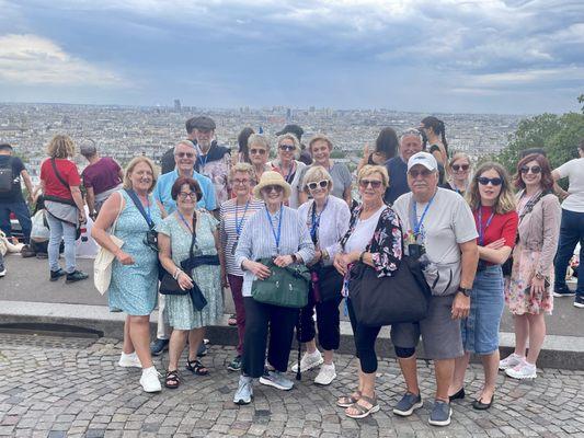 Sacre Coeur with my lovely river cruisers!